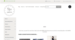 Desktop Screenshot of fabricgodmother.co.uk